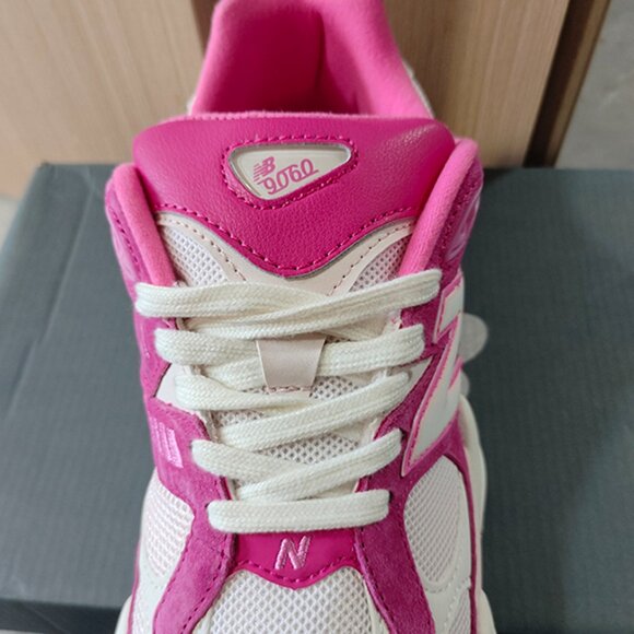 New Balance 9060 Fuchsia Pink Sneakers - Picture 2 of 6